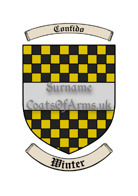 Winter (English) Shield (Coats of Arms Family Crests)