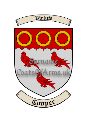 Cooper (English) Shield (Coats of Arms Family Crests)