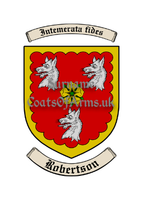 Robertson (England) Shield (Coats of Arms Family Crests)